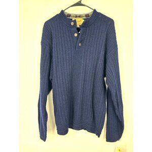 NWT Vintage Woolrich Navy Blue Pure Wool Sweater Medium